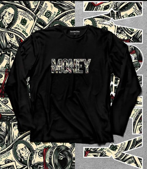Money Full Sleeve T-Shirt